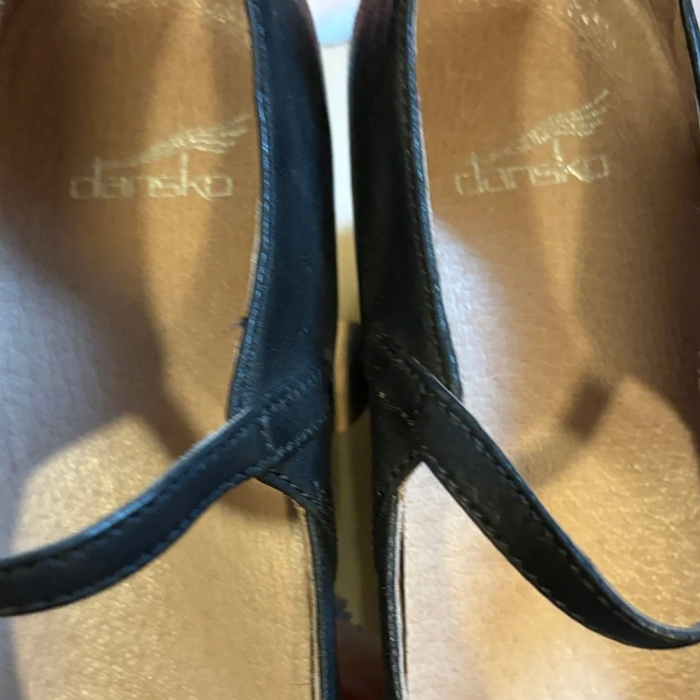 Dansko Black Mary Jane Wedge - Picture 7 of 9